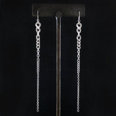 METAL Spliced Chain Shoulder Duster Earrings