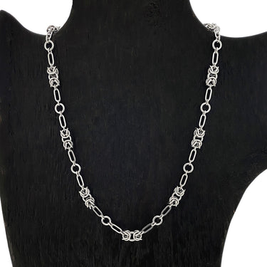 METAL Byzantine & Paperclip Link Necklace