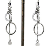 METAL Square, Link, & Disk Earrings