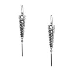 METAL Tapered Rope & Bar Earrings