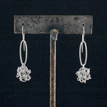 PURE Knot on Oval Drop Earrings