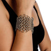 PURE 6-Row Hourglass Cuff Bracelet