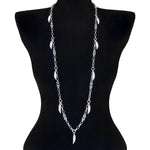 ROGUE Long Feather Chain Necklace