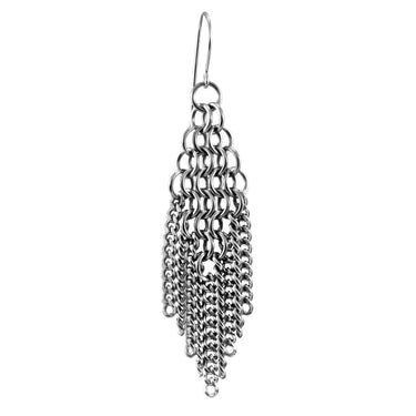 SLINKY Diamond Fringe Earrings