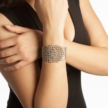 SLINKY Hexagon Cuff Bracelet