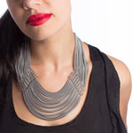 SLINKY 9-Row Center Drape Necklace