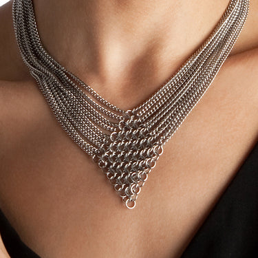 SLINKY Diamond & 9-Chain Necklace