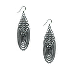 SLINKY Diamond & Draping Chain Earrings