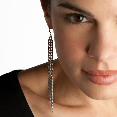 SLINKY Long Rope & Tassel Earrings