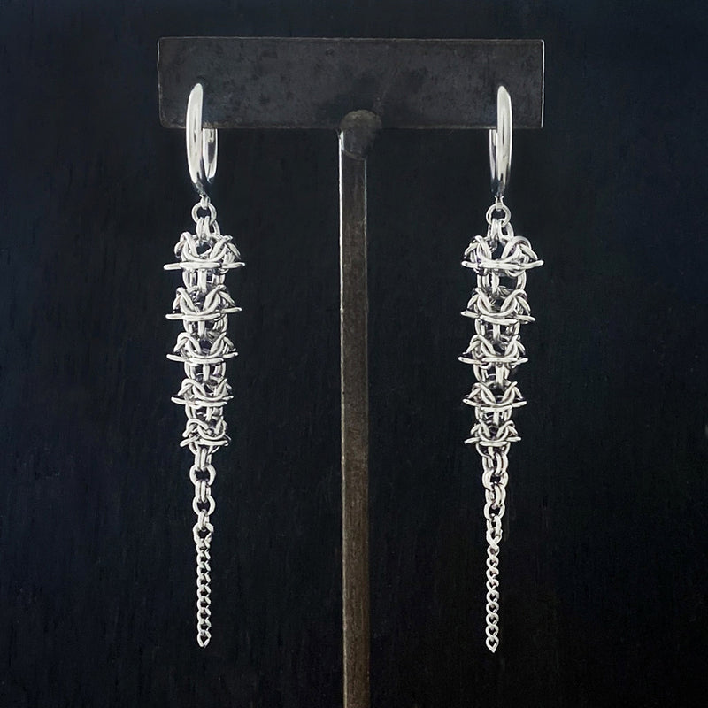 GAUGED Chainmaille Spine Earrings